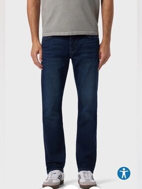 Men’s Hudson Dark Wash Byron Straight Leg Jeans 34 x 30